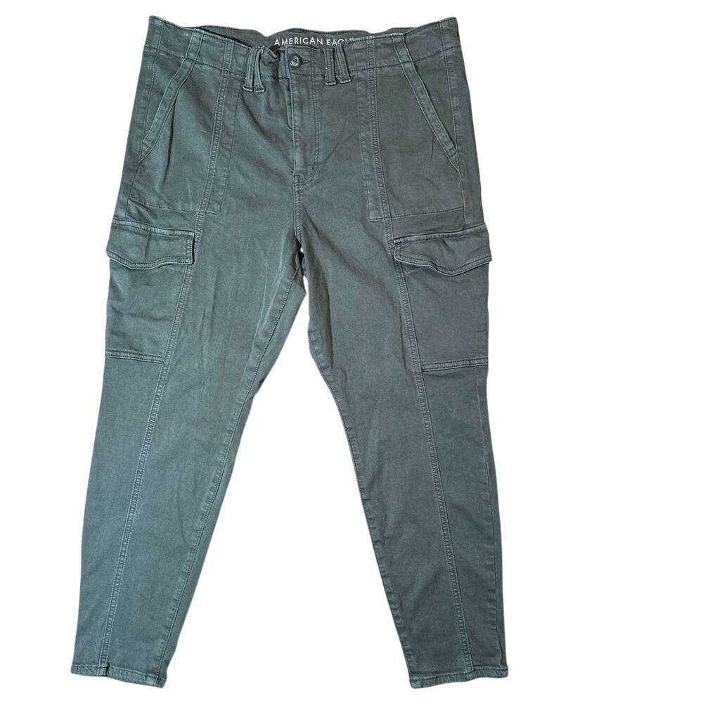 American Eagle Outfitters Hi-Rise Cargo Style Jeggings Size 20 Short in  Green